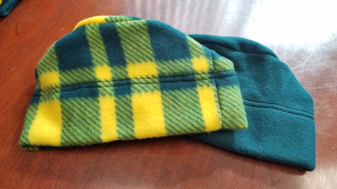 Heat Factory  Fleece Heated Beanie has two pockets (one over each ear) made to hold Heat Factory Warmers. One pair of Heat Factory Warmers included. Warmers provide heat for up to ten hours. Beanie is Made in the USA