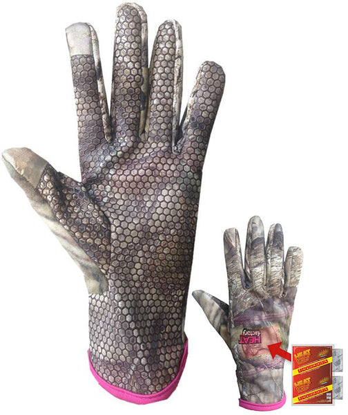 Camo light weight heated gloves