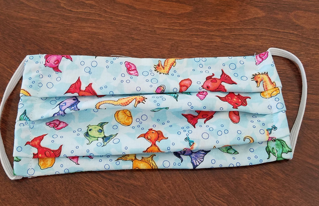 Reusable Fish Print Face Mask