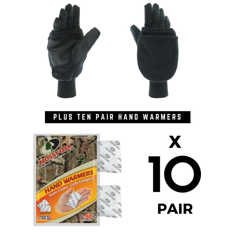 Pop Top Mitten (10) Pair Hand Warmers Combo – - Main Image